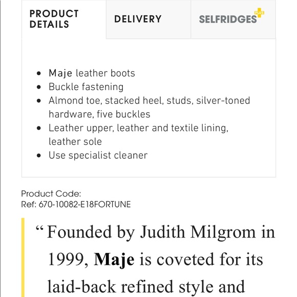 Maje Black Studded Fortune Boots Sz 36 - Picture 4 of 9